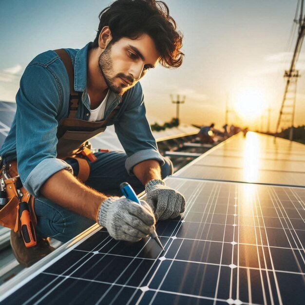 commercial solar panel installation maintenance services repair services hd images stock photo 1012565 14751